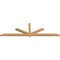Ekena Millwork Kennewick Timber Gable Bracket, Western Red Cedar, 108"W x 31 1/2"H x 3 1/2"D x 3 1/2"F, 7/12 Pitch GBW108X31X0404KEN00SWR - alternate 3